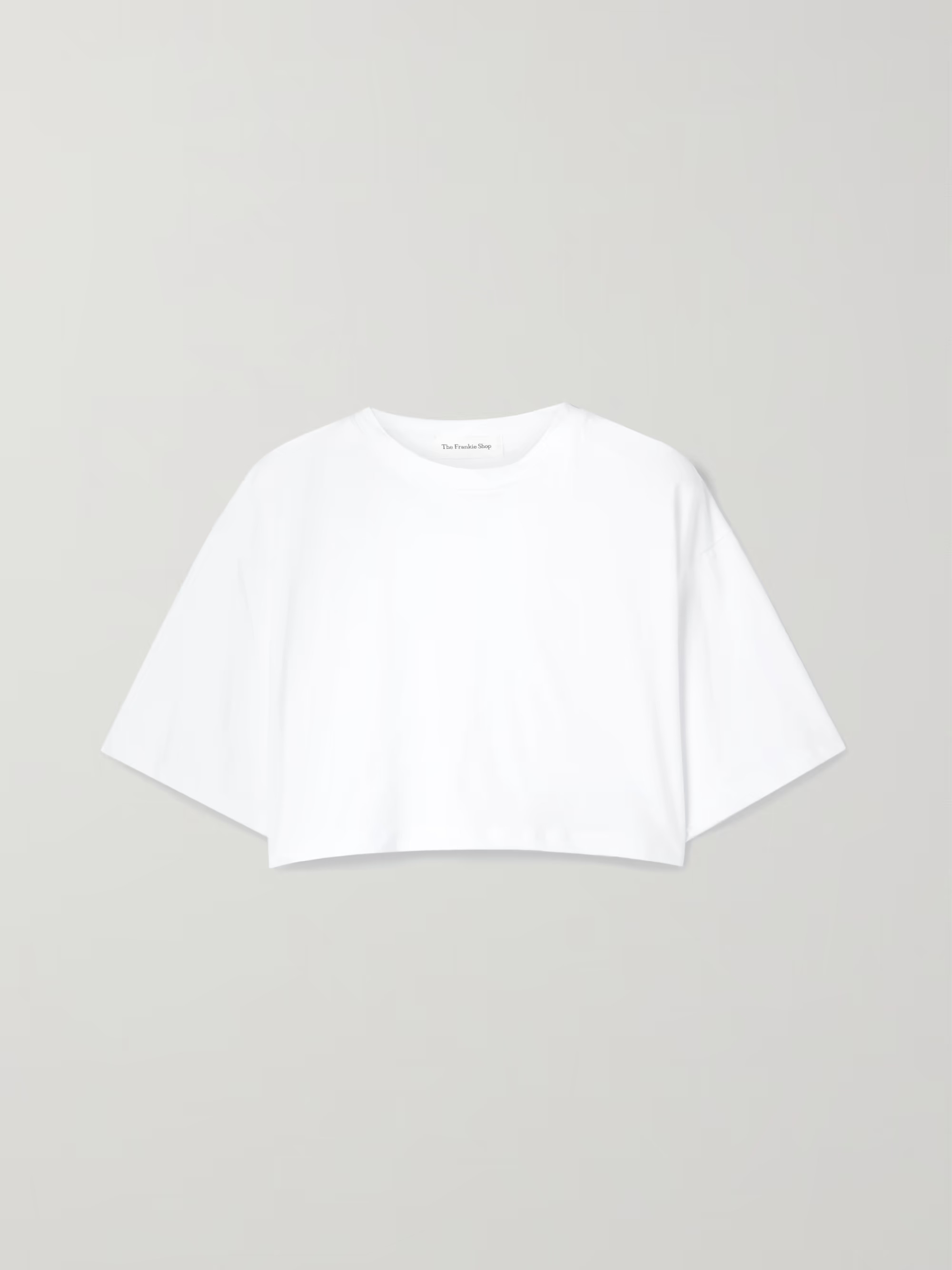Karina cropped cotton-jersey T-shirt | NET-A-PORTER (US)