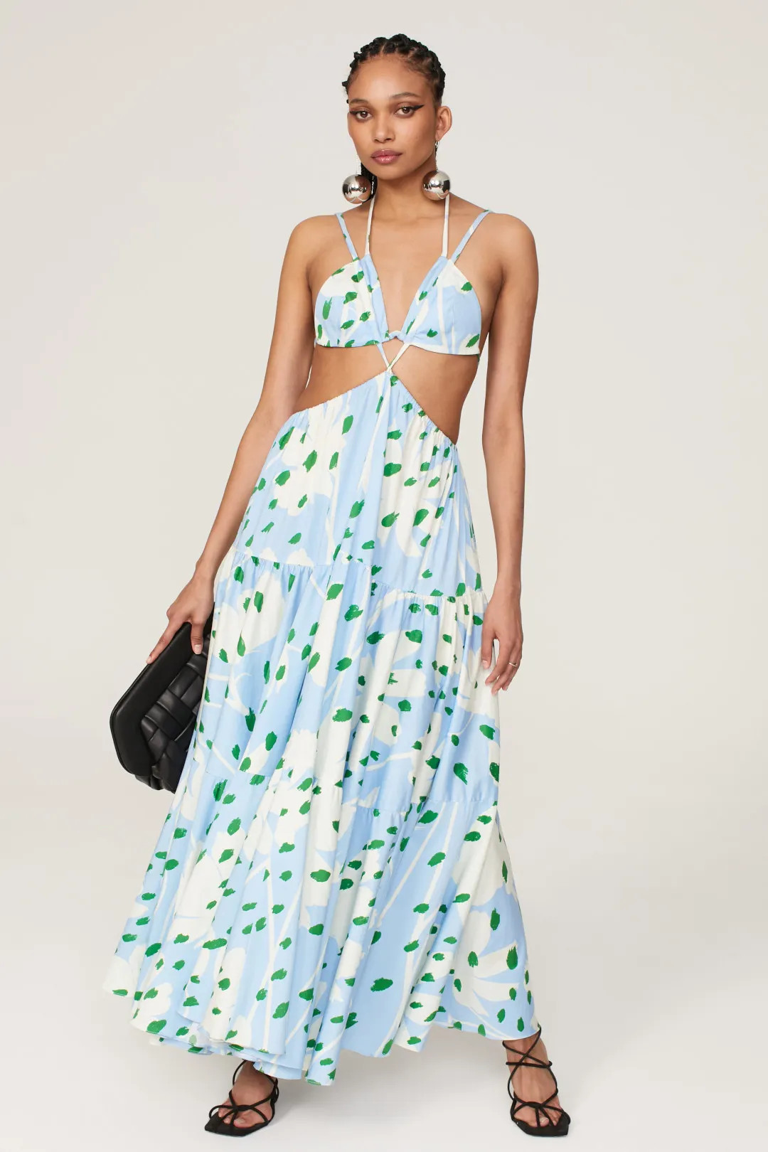 Monse Floral Bra Top Maxi | Rent the Runway