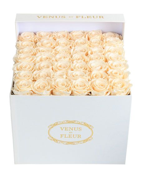 Venus ET Fleur Classic Large Square Rose Box | Bergdorf Goodman