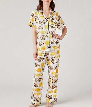 World Is Your Oyster Woven Pajama Pant Set | Dillard's