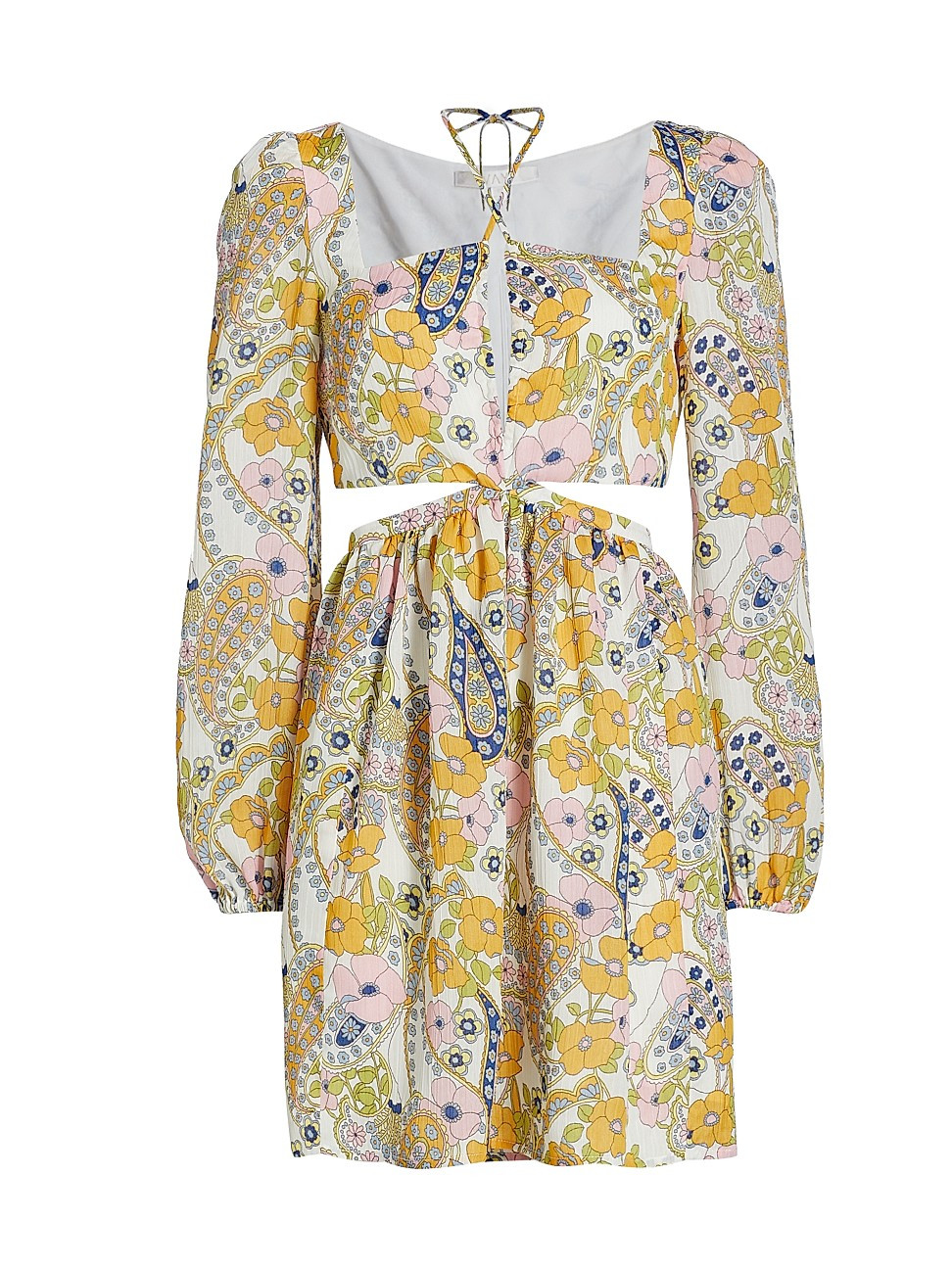 Hart Babydoll Cut-Out Minidress | Saks Fifth Avenue