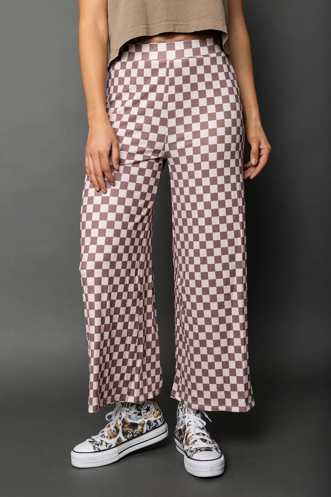 My Reputation Checkered Pants - Latte | WKNDchasers