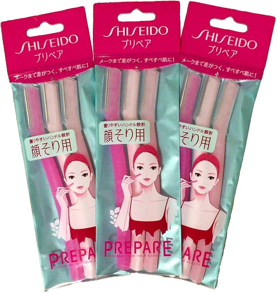 FT Shiseido Facial Razor 3pcs(L) x 3 Pack (total 9 pcs) + Original Oil Blotting Paper Maiko | Amazon (US)