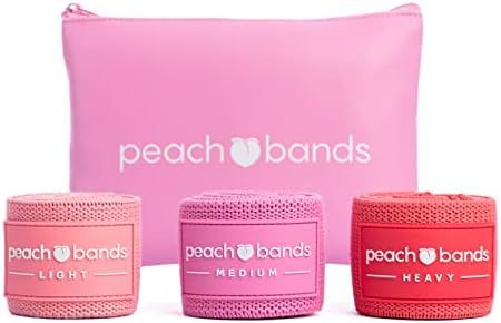 Peach Bands Hip Band Set - Fabric Resistance Bands - Exercise Bands for Leg and Butt Workouts | Amazon (US)
