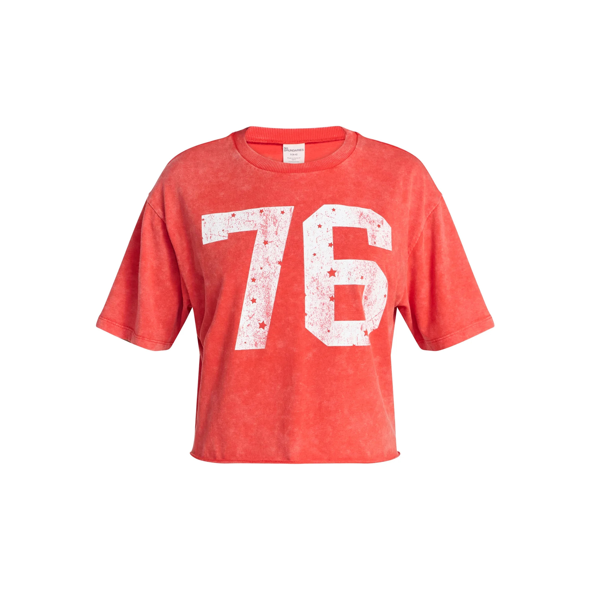 No Boundaries Boxy Cropped Graphic Tee, Women's XXS-XXL - Walmart.com | Walmart (US)