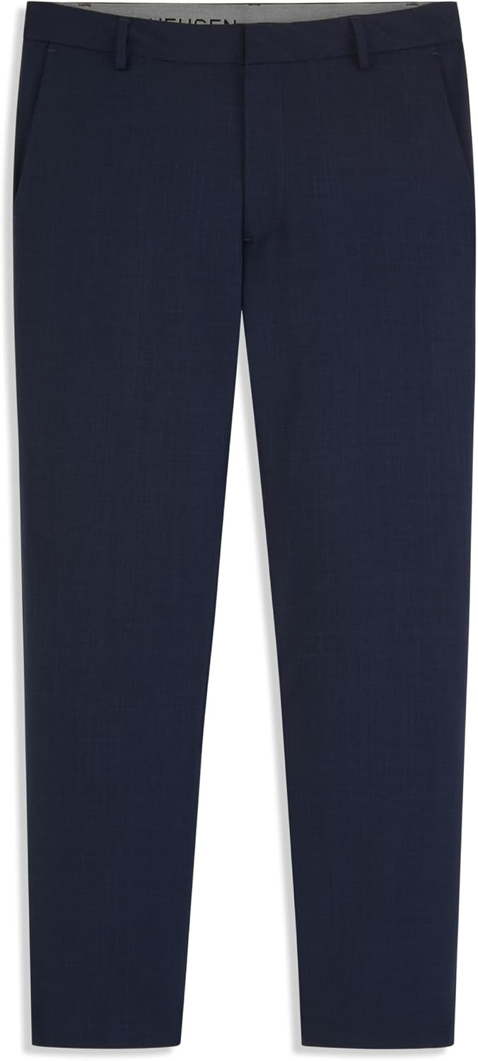 Van Heusen Mens Essential Slim Fit Flat Front Dress Pant, Stretch Fabric & Waistband, Machine Washable | Amazon (US)