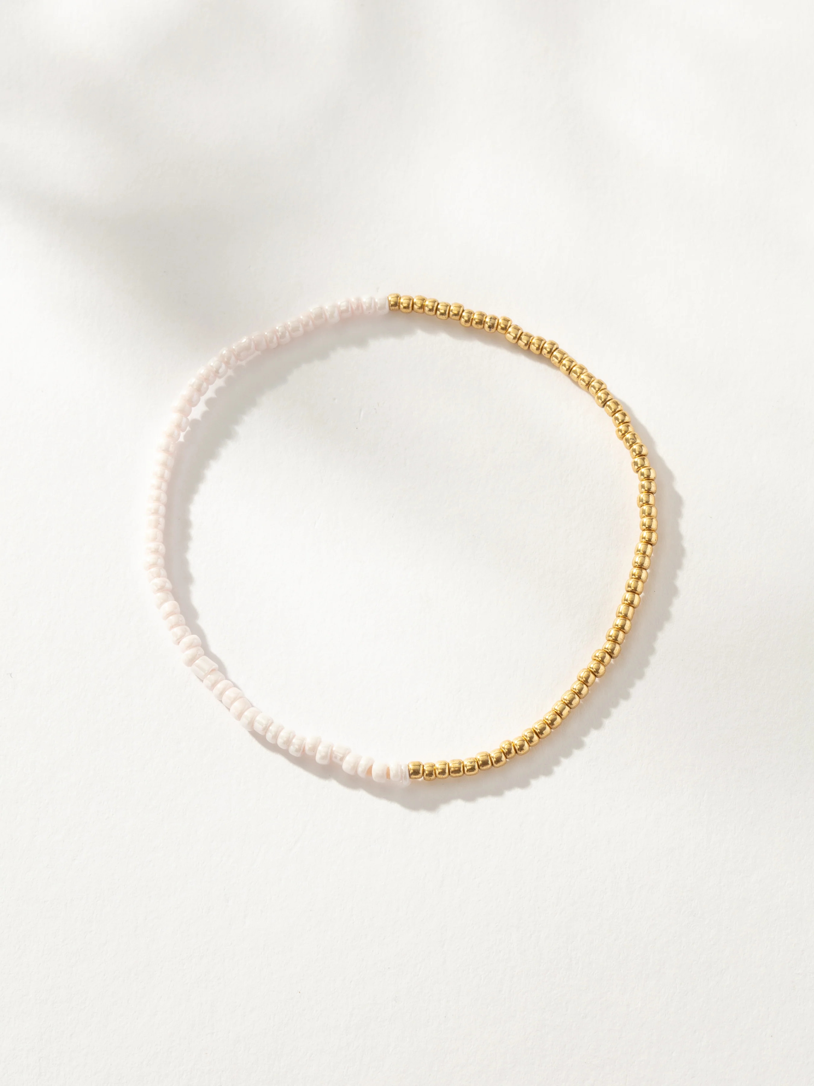 Pink and Gold Flipside Beaded Bracelet | Beaded Jewelry | Uncommon James | Uncommon James