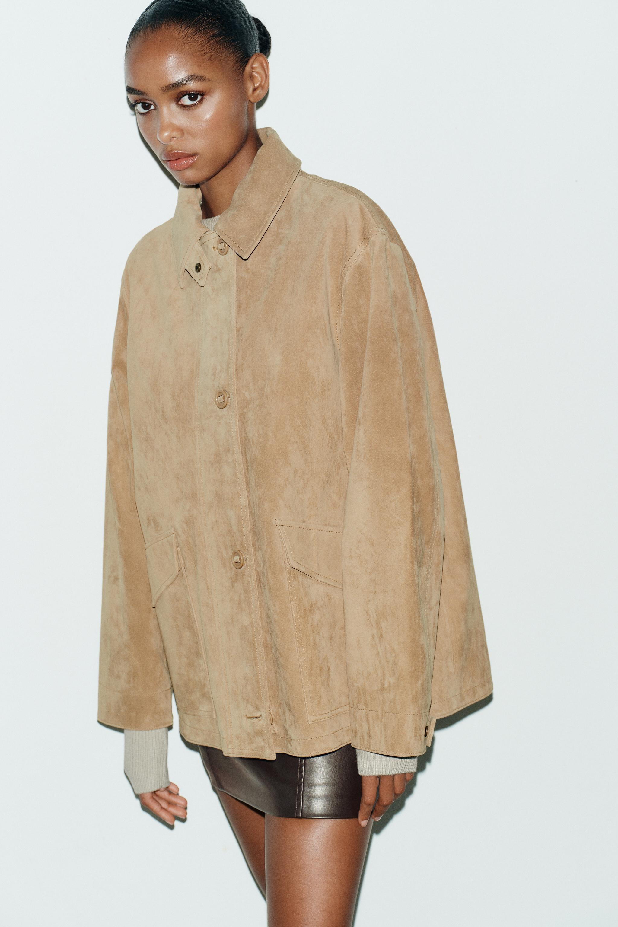 SUEDE LEATHER JACKET | Zara UK
