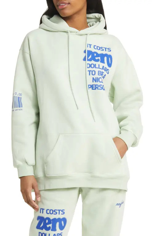 THE MAYFAIR GROUP It Costs Hoodie in Seafoam at Nordstrom, Size Medium | Nordstrom
