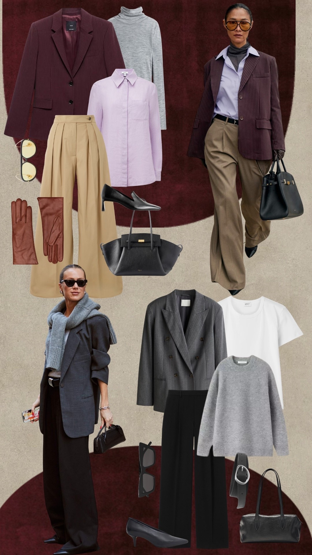 Autumn Layering

Autumn dressing is all about building layers without making the look feel heavy. Think soft turtlenecks under crisp shirts, tailored blazers over fine knits and sweaters draped effortlessly over the shoulders. Burgundy, camel, grey and black keep the palette polished and easy to mix throughout the season.

autumn layering, fall layering, layered outfit, blazer outfit, turtleneck, knitwear, tailored trousers, burgundy, camel, grey outfit, office style, transitional dressing, autumn wardrobe, polished casual, outfit inspiration, fashion edit

#LTKFashionMonth #LTKuk #LTKautumn