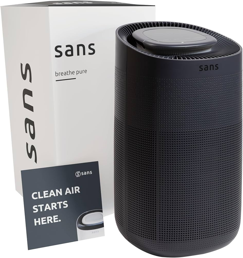 Sans HEPA 13 Air Purifier - Black - 1560ft² Ultra-Quiet Home Air Purifier, Pre-Filter, Activated... | Amazon (US)