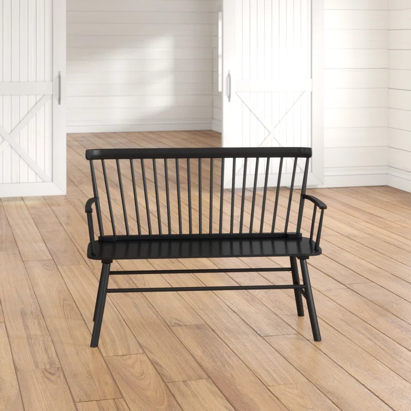 Astride Wood Bench | Wayfair North America