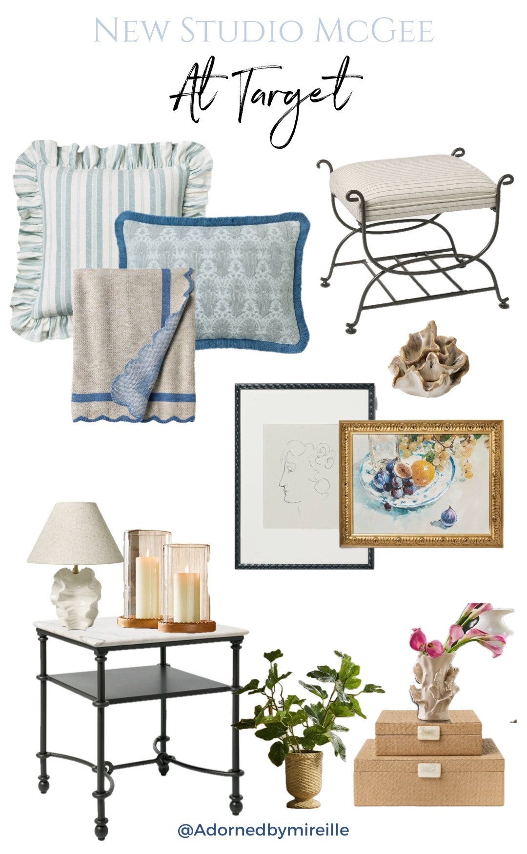 Beautiful new Studio McGee home decor at Target 😍

Blue is always a good idea for spring 💙  That metal and marble tabletop accent table is everything. Love it all! ✨

.
.
.
Home decor, affordable home decor, Target finds, Studio mcgee, Springdecor, Target new arrivals, Target must haves, Target decor inspo 

#LTKHome #LTKSeasonal