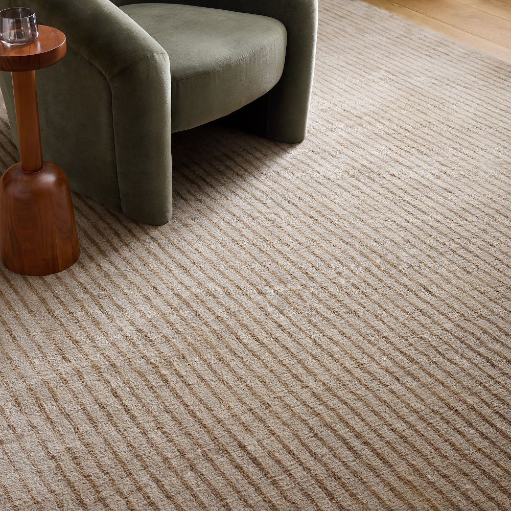 Kelsey Stripe Wool Jute Rug | West Elm (US)
