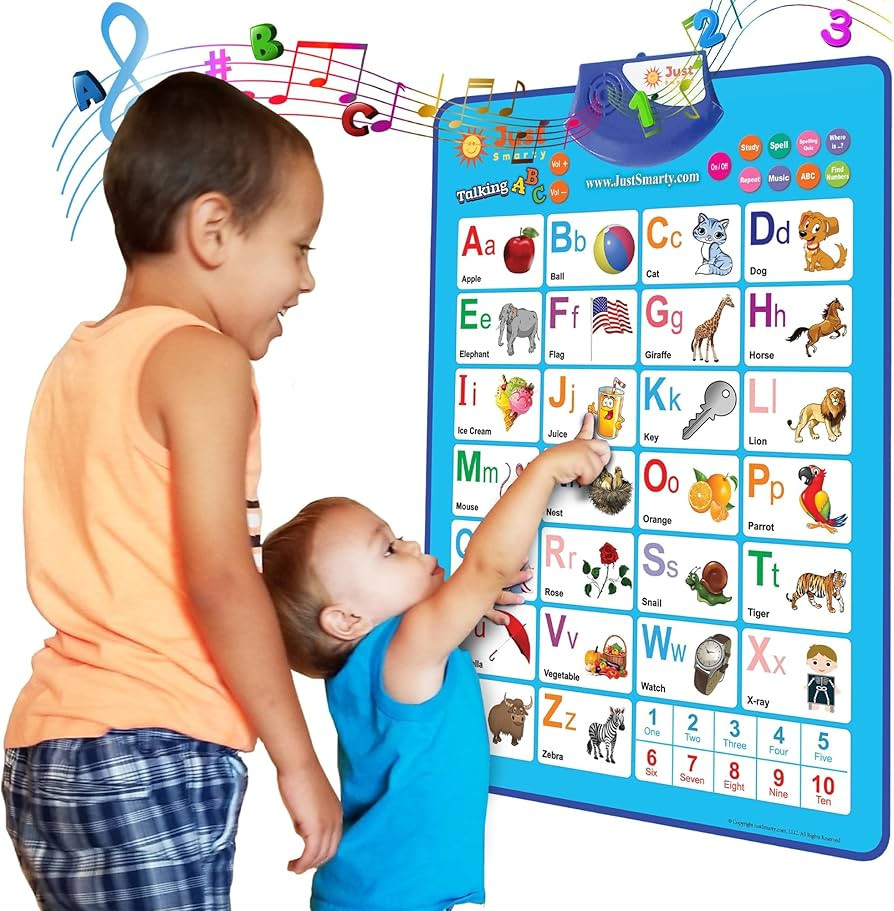 Just Smarty Alphabet Wall Chart for Toddlers 1-3 | ABCs & 123s Kids Learning Toy | Educational Gi... | Amazon (US)