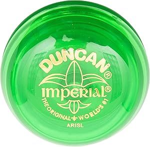 Duncan Toys Imperial Yo-Yo, Beginner Yo-Yo with String, Steel Axle and Plastic Body, Lime Green | Amazon (US)