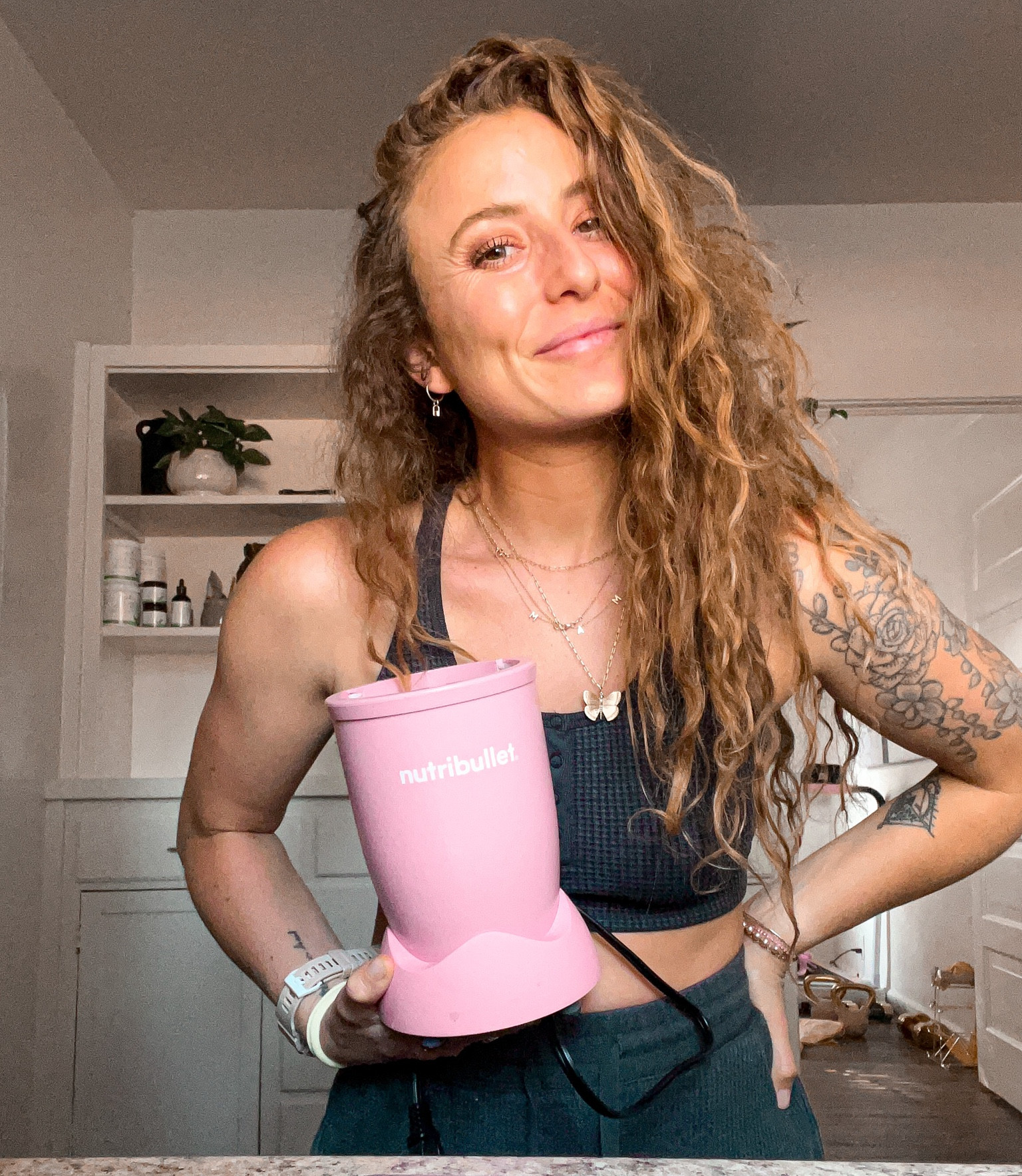 I am obsessed with my pink nutribullet 