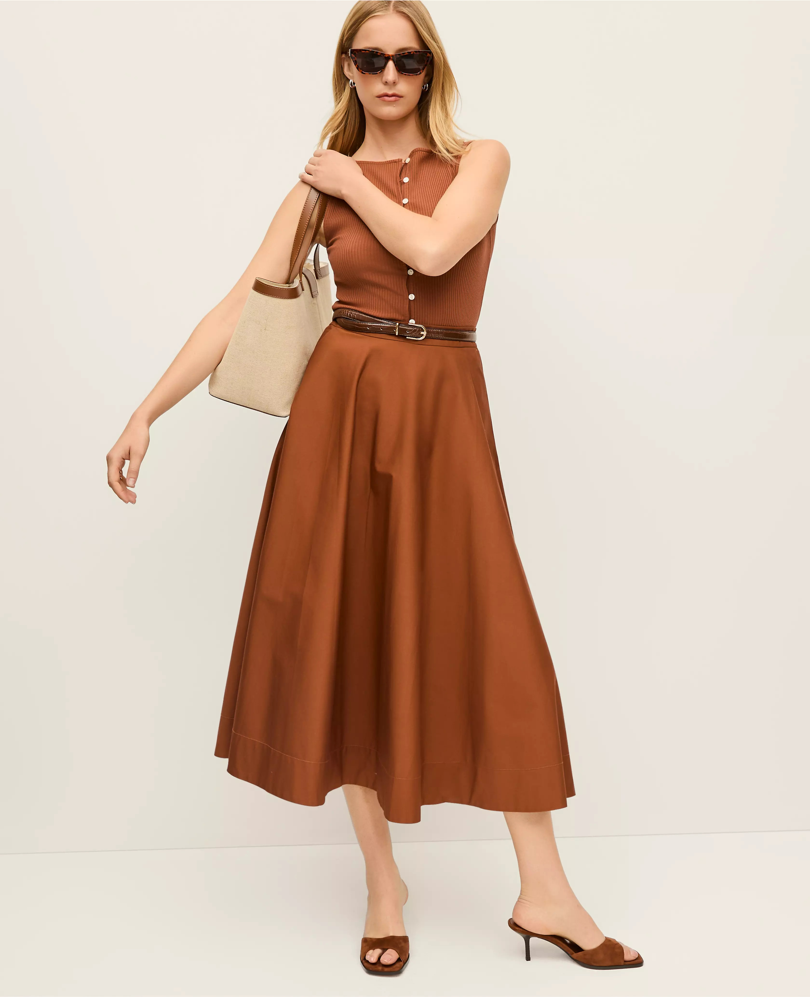 Full Midi Skirt | Ann Taylor