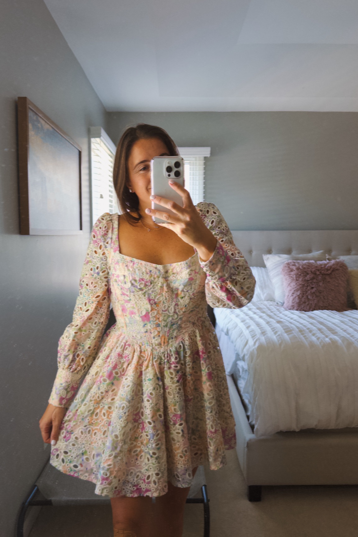 Obsessed with the detail on this dress 🎨🩷

#LTKFallSale #LTKSaleAlert #LTKStyleTip