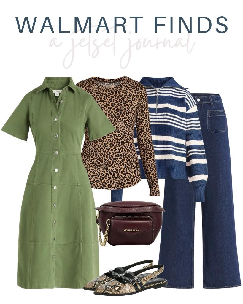 These Walmart finds make it easy to put together a cute outfit for fall! 
#shirtdress #animalprint #falldress #halfzipsweater #affordablefashion #falllook #outfitinspo #walmartfinds #falloutfit #cuteaccessories #outfitidea #walmartfashion

#LTKU #LTKStyleTip #LTKSeasonal