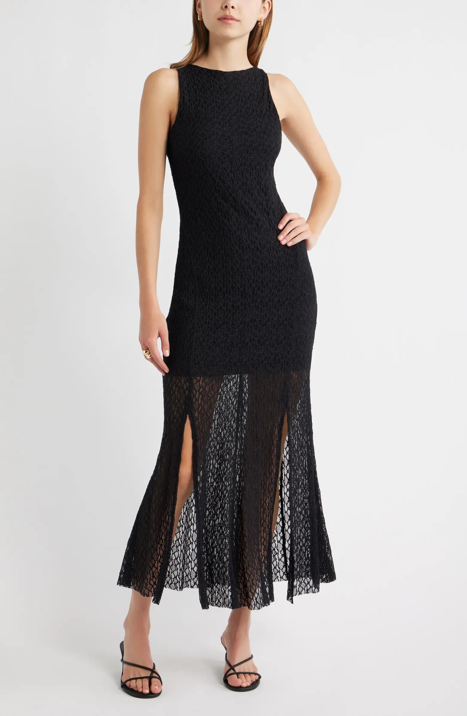 Sleeveless Lace Maxi Dress | Nordstrom