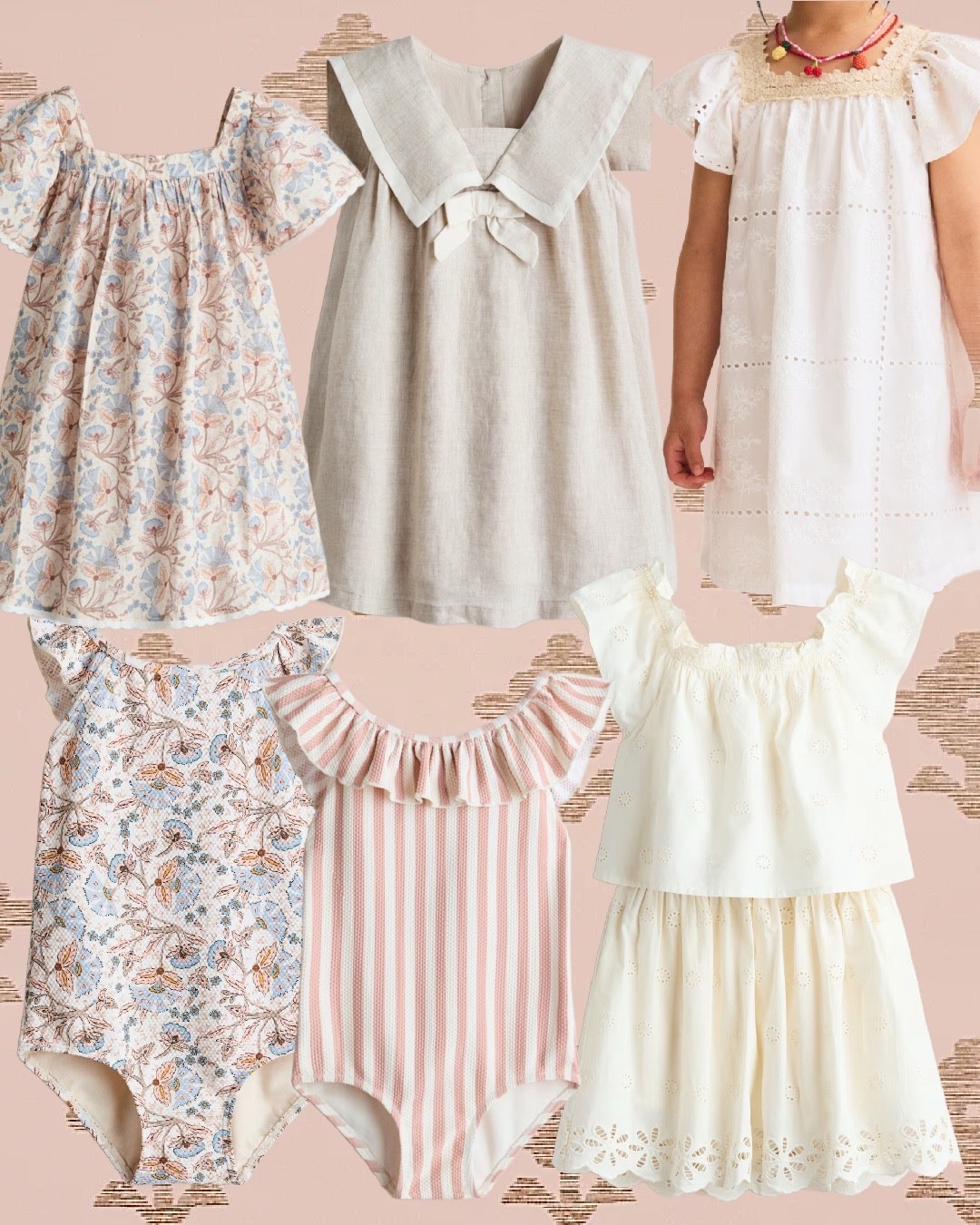 Girls’ dresses and girls swimsuits for Spring and summer! 

#LTKKids