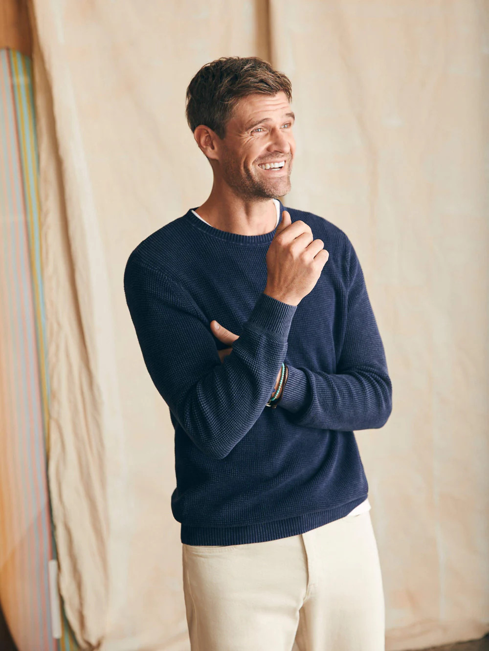 Sunwashed Crewneck Sweater | Faherty