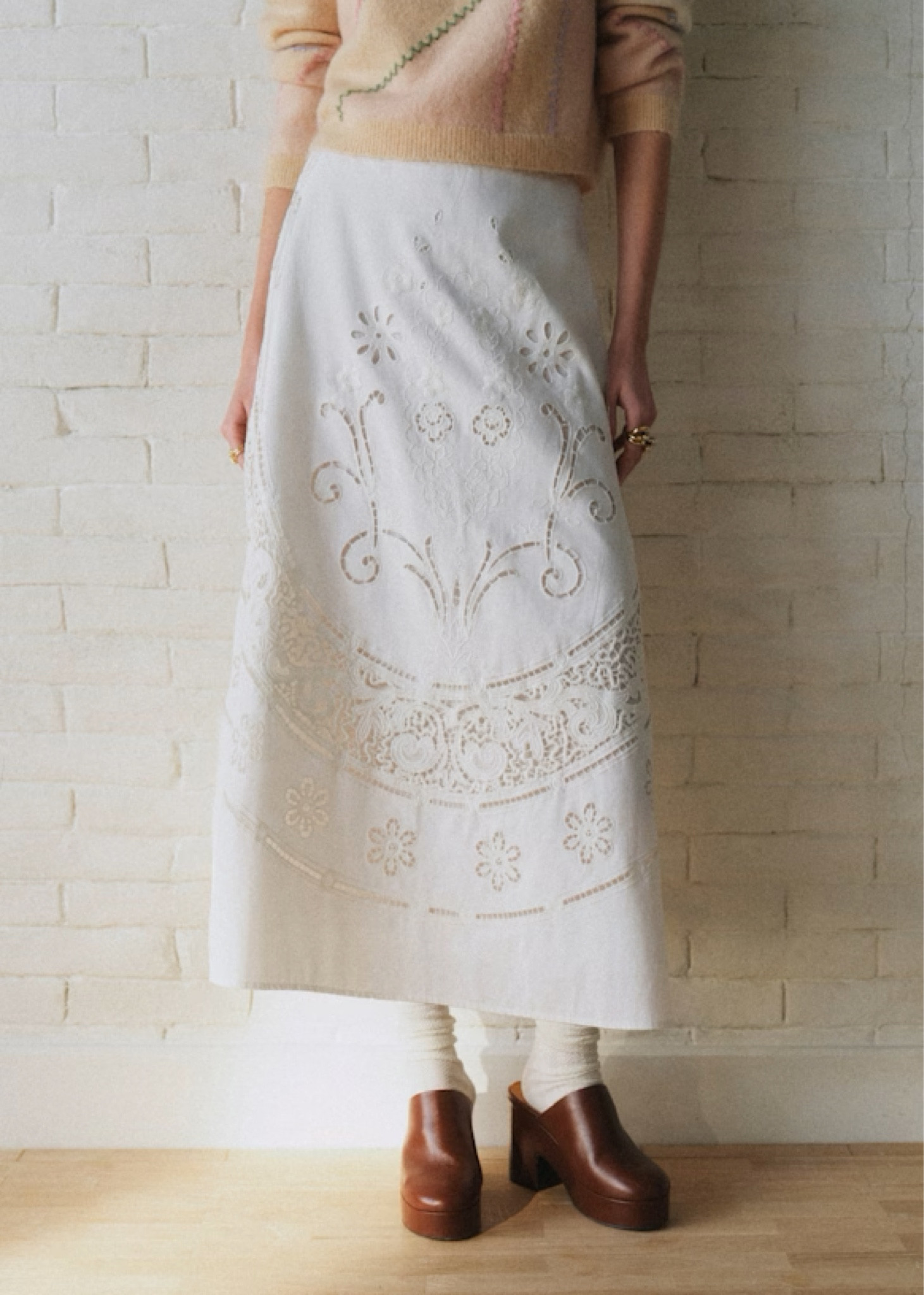 White eyelet maxi skirt by Sezane and Sea New York 

#LTKmomlife #LTKSeasonal #LTKTravel