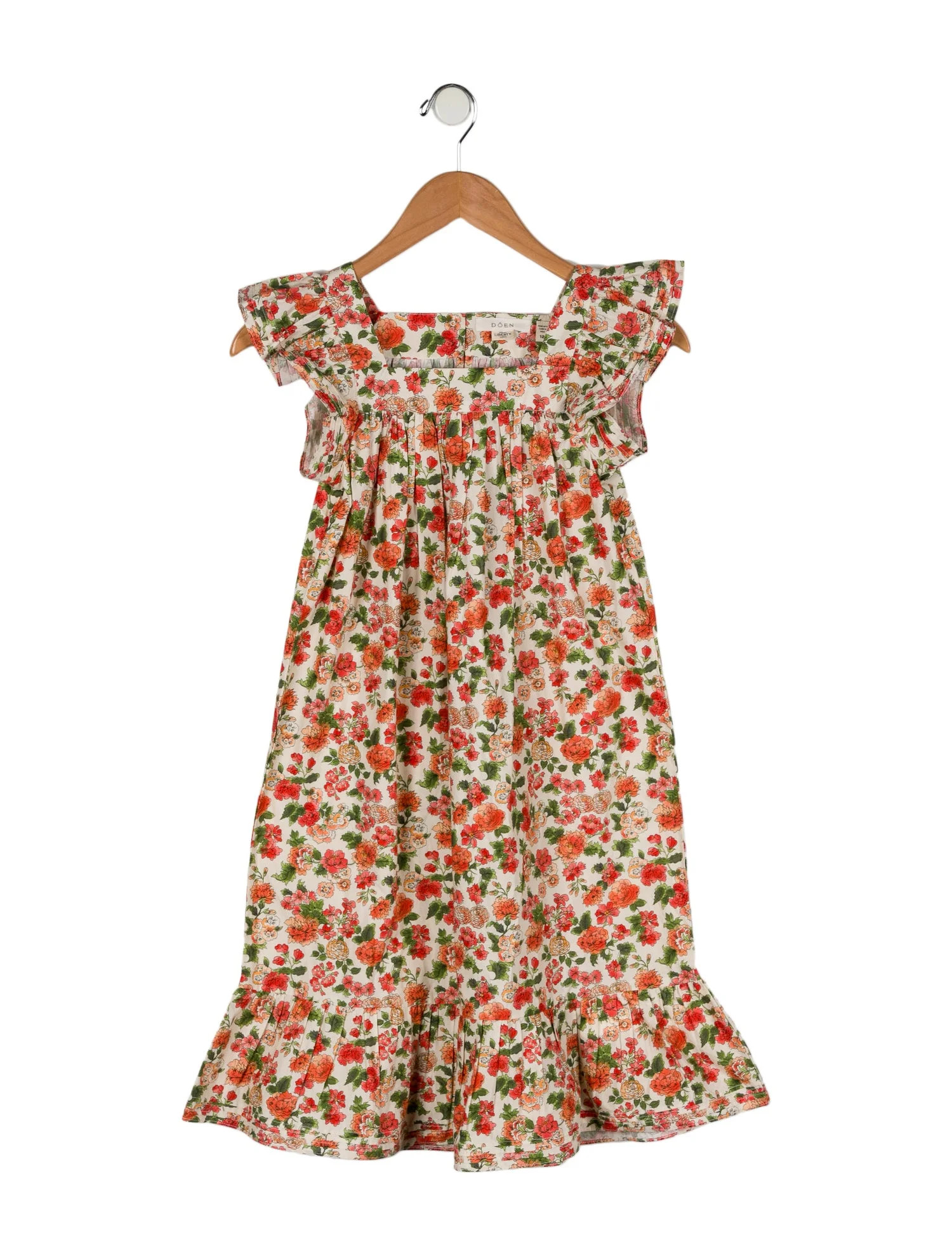DÔEN Floral Print Dress - Neutrals Sizes 7-16, Girls - WDOEN73931 | The RealReal | The RealReal