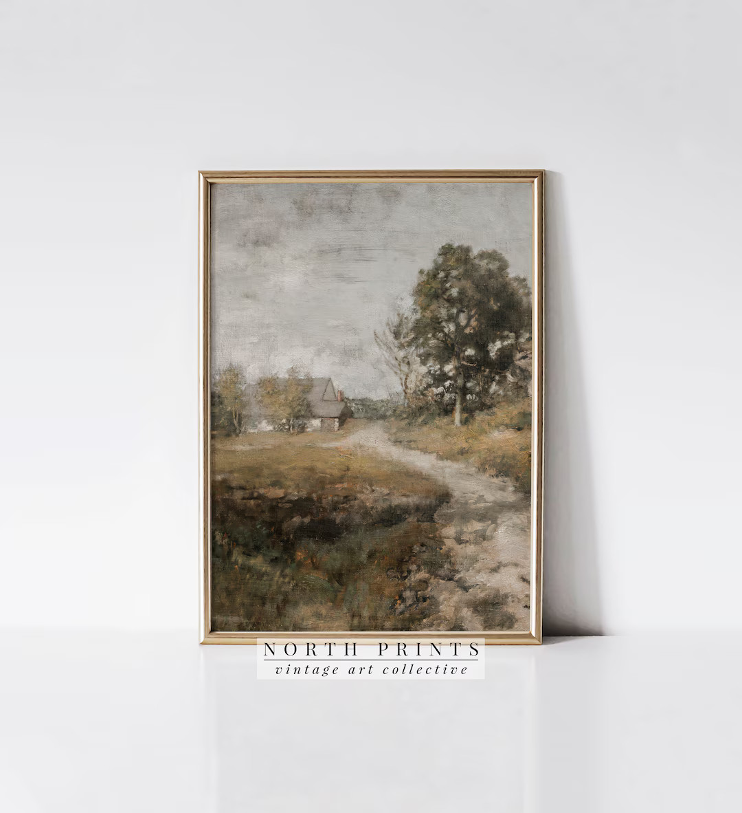 Country Road Wall Decor Landscape Painting Vintage Downloadable PRINTABLE Art Print 5-213 - Etsy | Etsy (US)