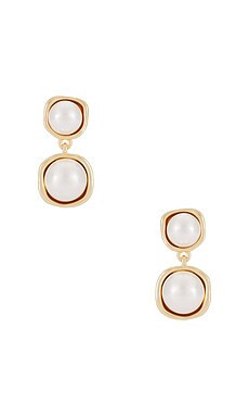 SHASHI Noor Pearl Drop Earring in Ivory from Revolve.com | Revolve Clothing (Global)