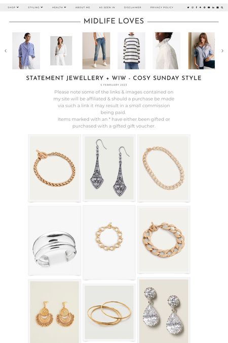 Statement jewellery on the high street - the perfect outfit accessory http://ow.ly/ncJR50MJVmS #fashion #style #mymidlifefashion #outfitpost #timelessstyle #effortlessfashion #styleover40 #fashionover40 #jewellery #accessories #outfitideas #ootd #keepitsimple #elegantstyle 

#LTKstyletip #LTKFind #LTKeurope