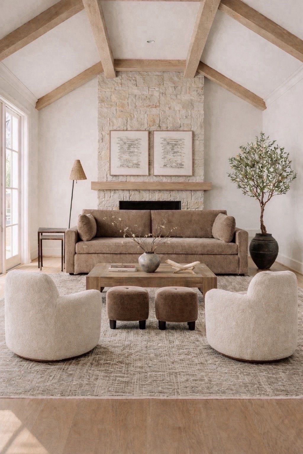 Earthy and lived in transitional modern living room

#LTKSaleAlert #LTKHome
