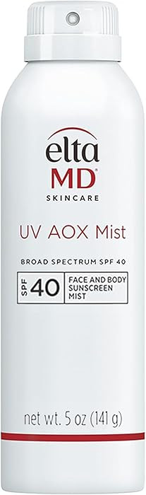 EltaMD UV AOX Mist Mineral Sunscreen Spray SPF 40, Broad Spectrum Face and Body Sunscreen with Zi... | Amazon (US)