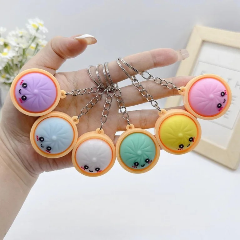6Pcs Mini Dumpling Keychain \u2013 Adorable Cartoon Pendant for Backpacks, Keys & Bags, Kids & Gi... | Walmart (US)