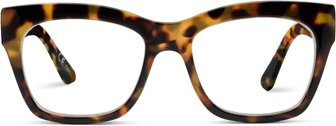 Peepers by PeeperSpecs Women's Shine On Square Blue Light Blocking Reading Glasses | Amazon (US)