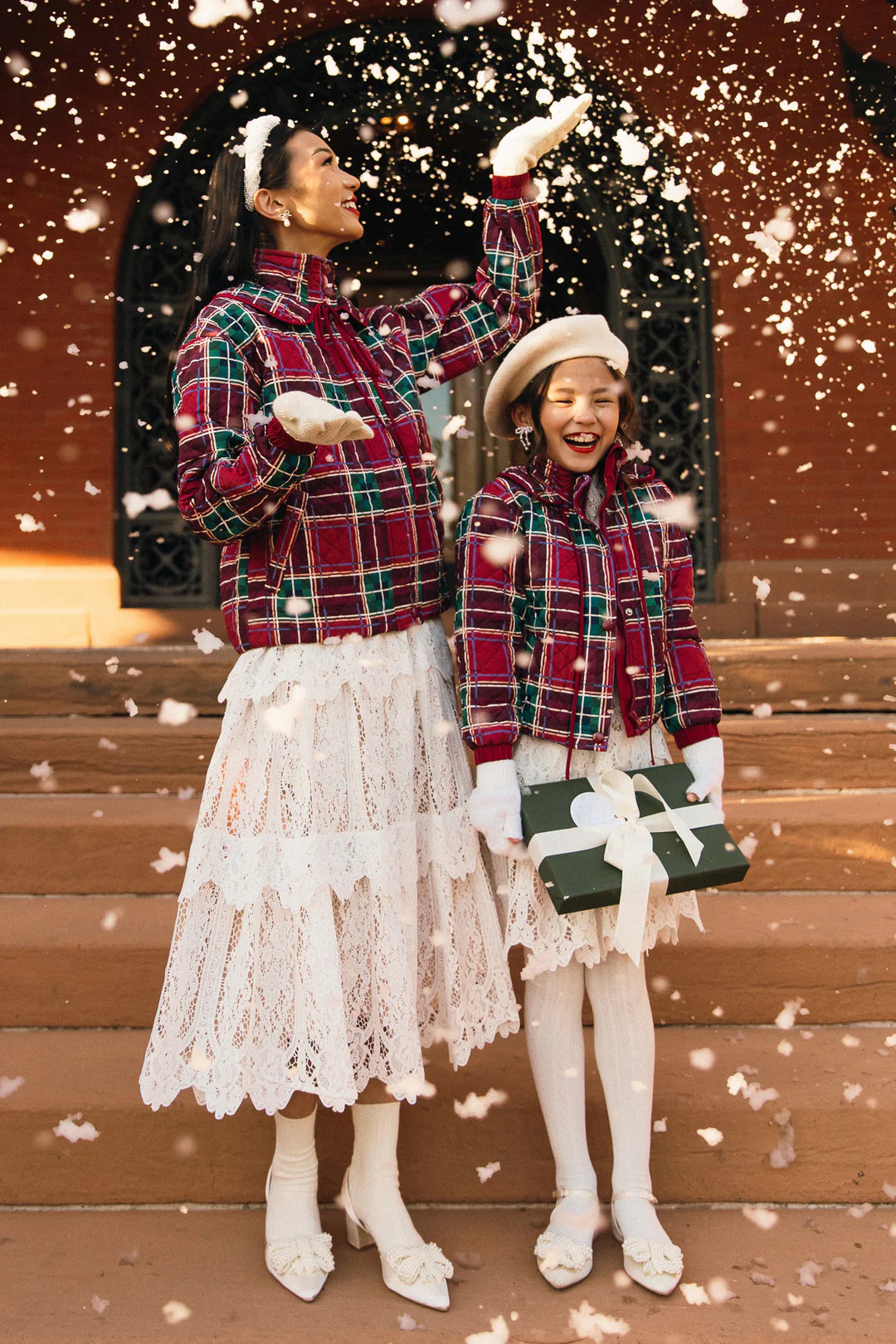 Mini McKenna Quilted Jacket in Holiday Plaid - FINAL SALE | Ivy City Co