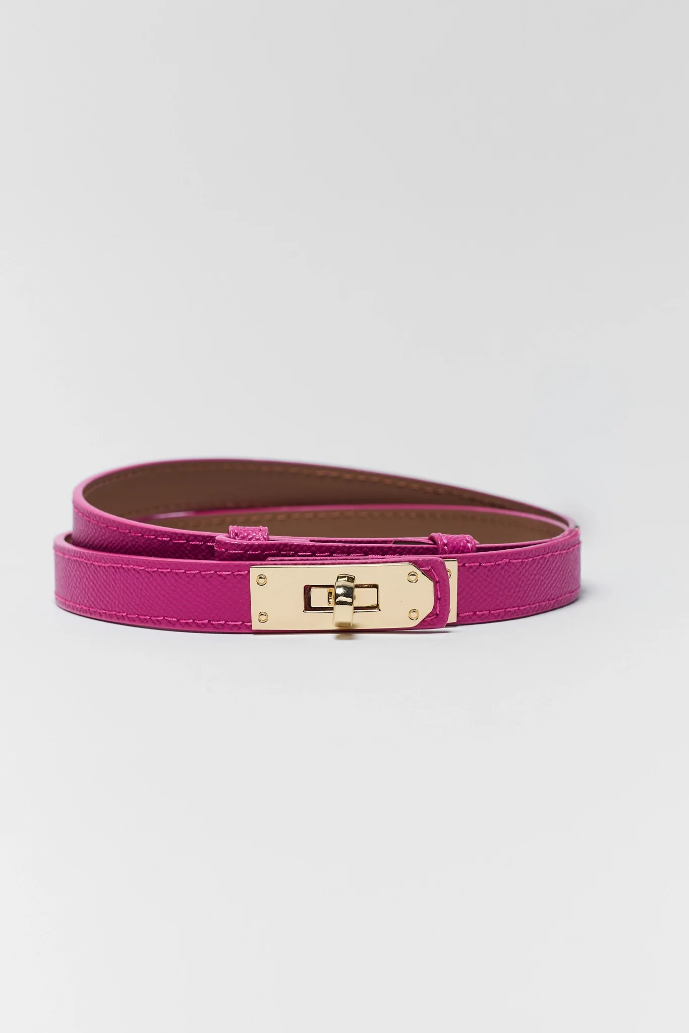 Piper Pink Faux Leather Belt | Avara