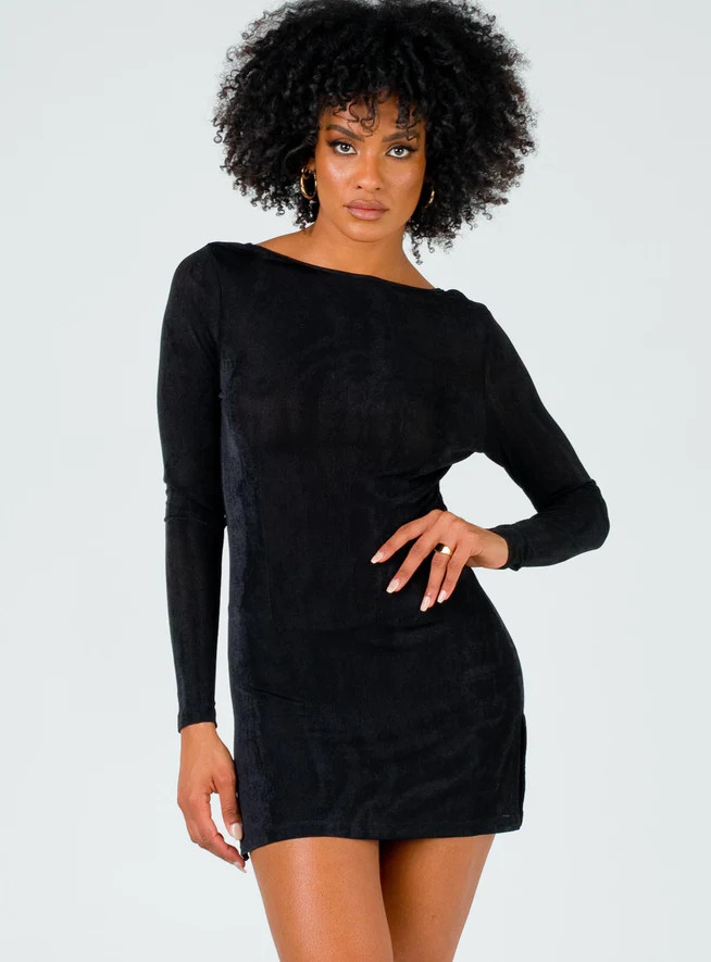Montana Mini Dress Black | Princess Polly US