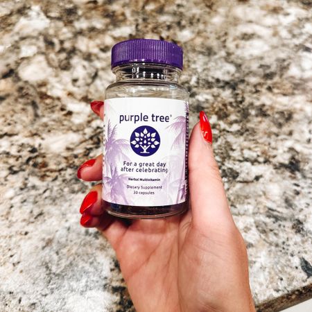 These make you feel better after a celebration! 
Fashionablylatemom 
purple tree Post-Celebration Wellness Vitamins | Liver Support, Rapid Hydration, Body Replenisher | Dihydromyricetin DHM, Milk Thistle, Electrolytes, Vitamin B, Willow Bark, Quercetin (30 Pills)
Celebrate Good Times: Purple Tree is a post-celebration wellness herbal multivitamin especially formulated to support the liver and replenish the body with key vitamins and electrolytes.*
Antioxidants, Electrolytes, Vitamins: Purple Tree's lab-tested ingredients and formula include Dihydromyricetin (DHM), a liver support herb. DHM is a natural extract that has been used since ancient medicine.*

#LTKsalealert #LTKparties