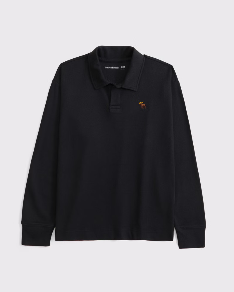 boys cozy long-sleeve signature icon johnny collar polo | boys tops | Abercrombie.com | Abercrombie & Fitch (US)