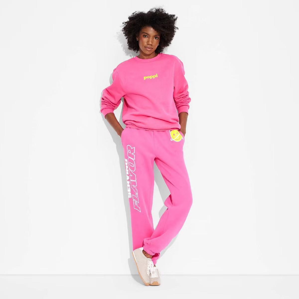 Adult Poppi Forever Icon Graphic Sweatshirt - Pink | Target