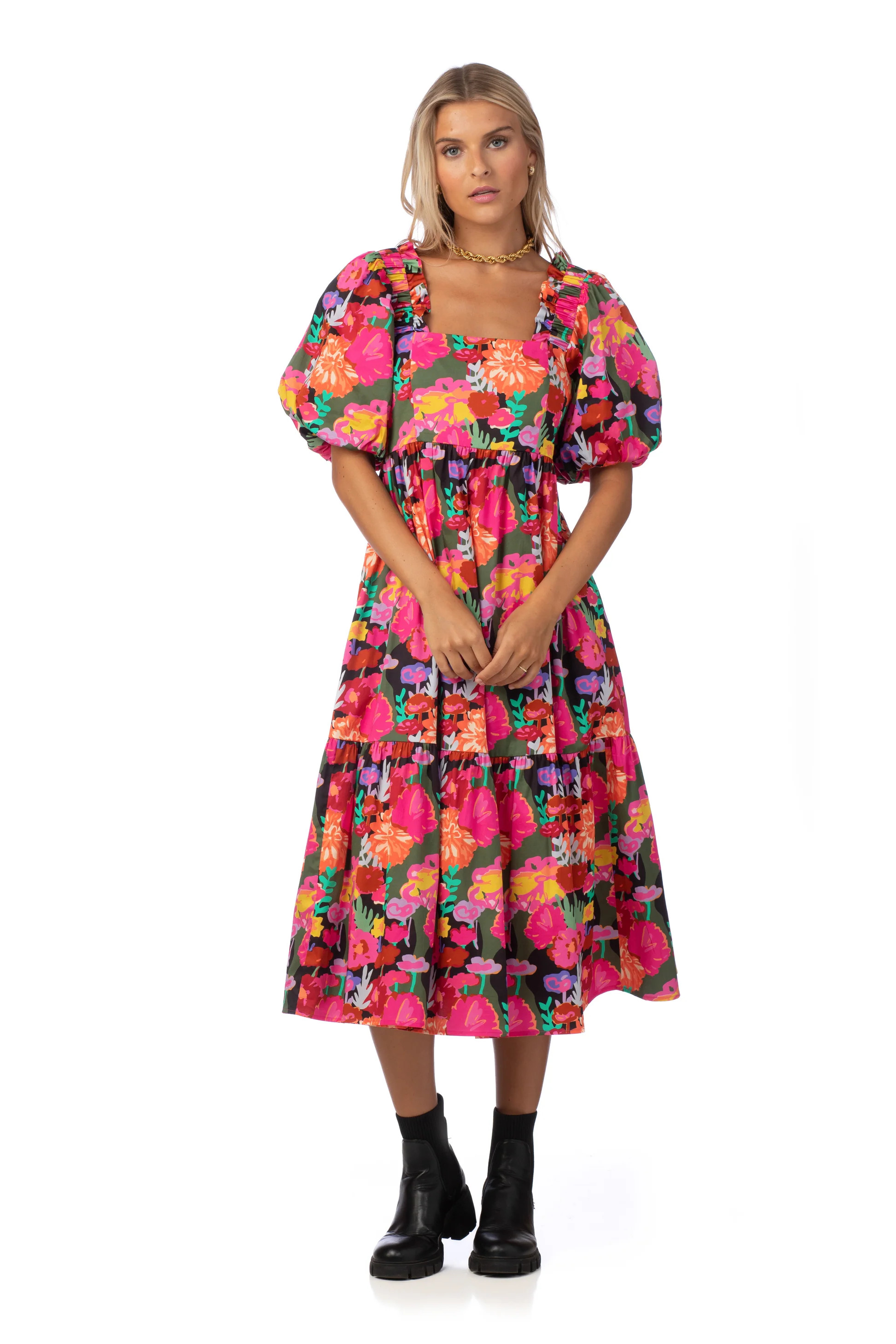 Marigold Dress in Floral Forest - CROSBY by Mollie Burch | CROSBY by Mollie Burch