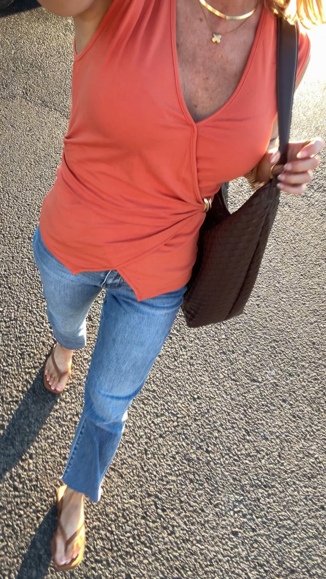 Casual for early dinner out. 

Fall outfits women over 50, straight leg denim, sleeveless surplice top, faux wrap top, date night outfits

#LTKootd #LTKOver40 #LTKdayinmylife