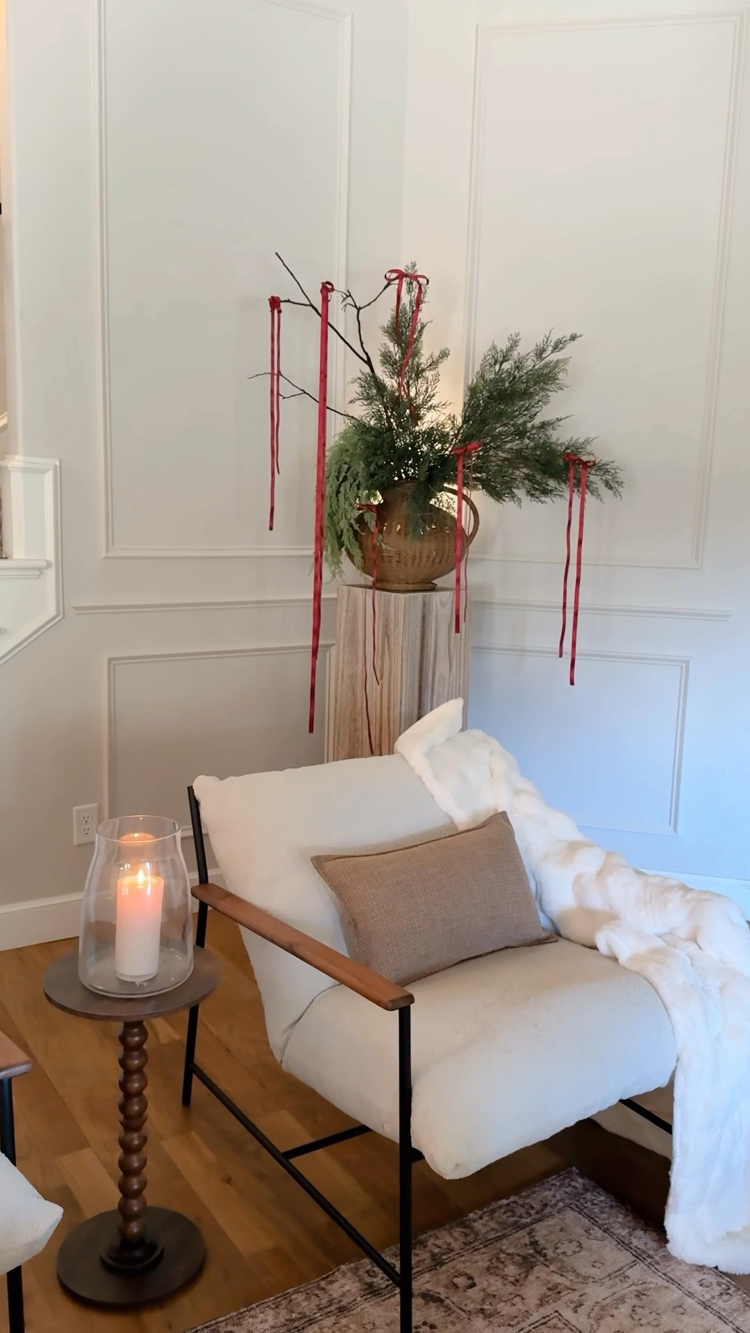 Christmas corner arrangement #christmas #tistheseason 

#LTKHoliday #LTKSeasonal #LTKHome