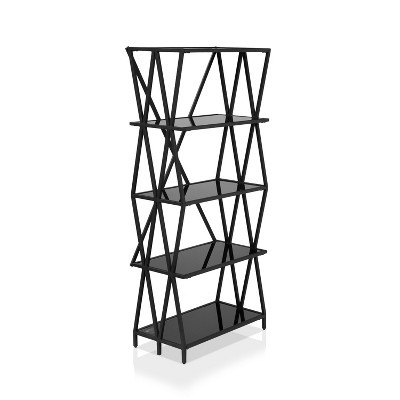 Werrin 5 Shelves Metal Display Bookshelf Black - miBasics | Target