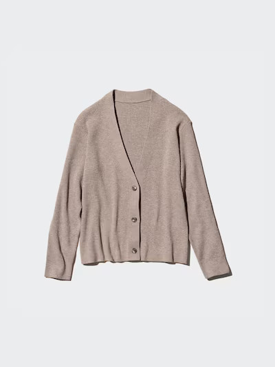 Washable Knit Ribbed Cardigan | UNIQLO US | UNIQLO (US)