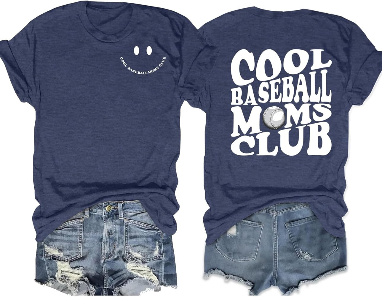 Baseball Mom Shirt Women Cool Baseball Moms Club T Shirt Graphic Baseball Mom Gift Tee Game Day B... | Amazon (US)