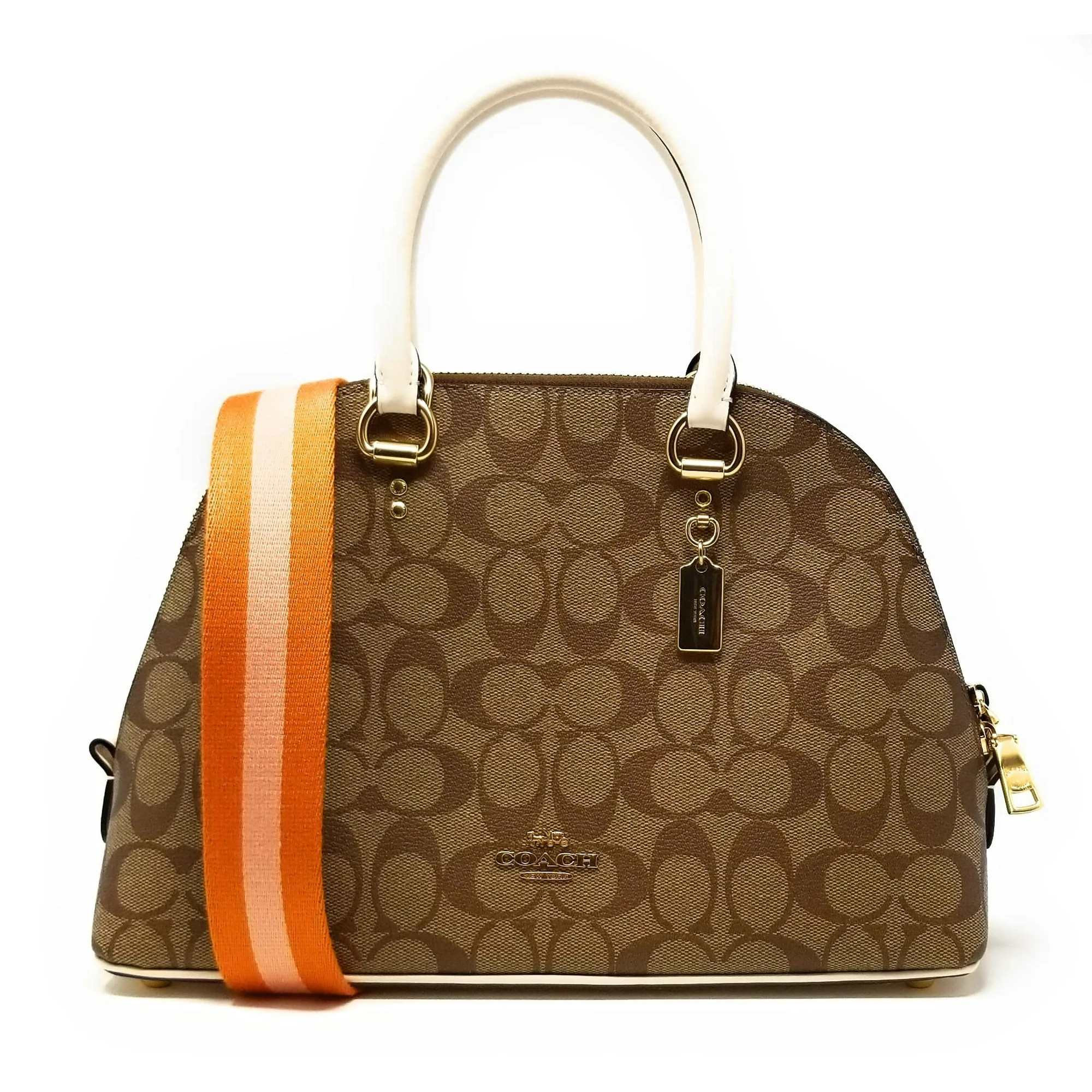 Coach Women's Katy Satchel in Signature Canvas (Khaki Multi) | Walmart (US)
