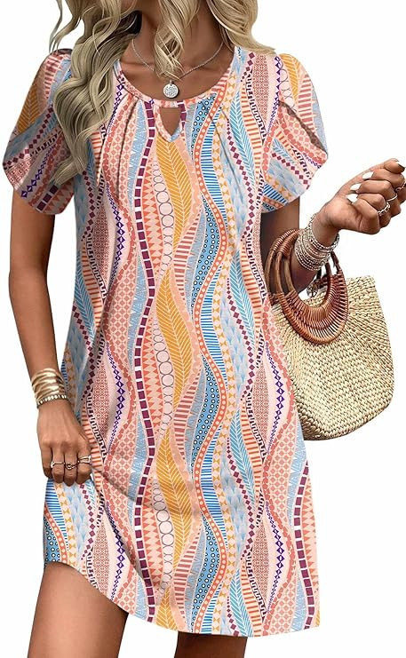 Ekouaer Swimsuit Coverup for Women 2026 Petal Short Sleeve Bathing Suit Cover Ups Summer T Shirt ... | Amazon (US)